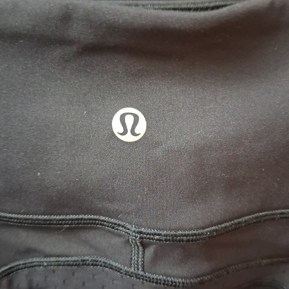 Lululemon Revitalize Crop Active Wear Legging Back Knee Mesh Panel Women Black-6